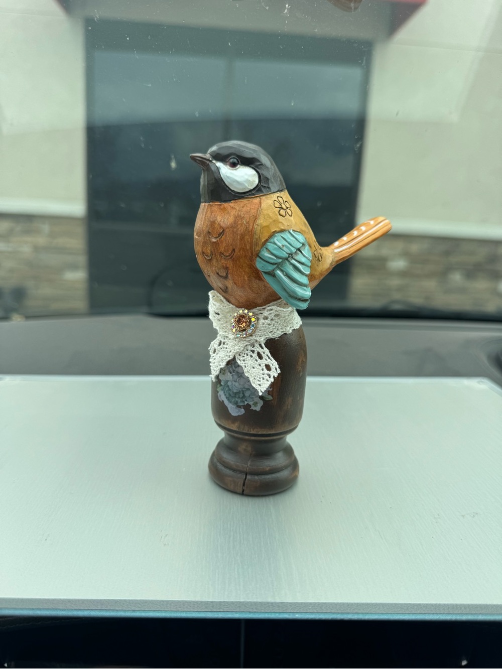 Wooden Bird Handmade whimsical cute